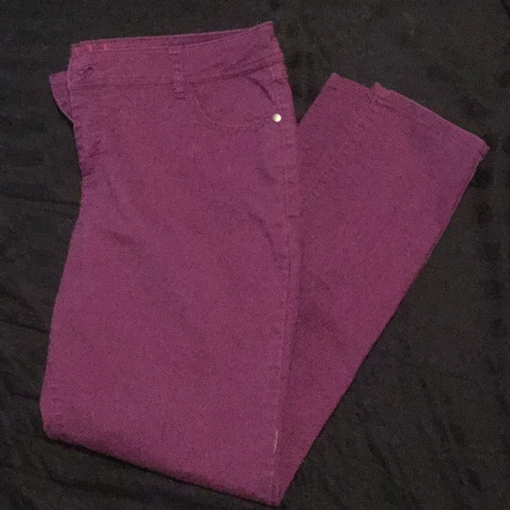 Purple skinny jeans